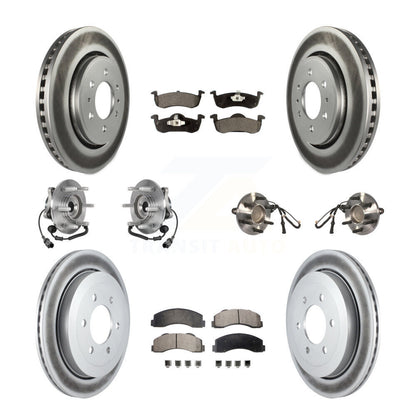 Kit de plaquettes de Rotor de frein revêtues de roulement de moyeu avant et arrière (10 pièces) pour Ford Expedition RW
