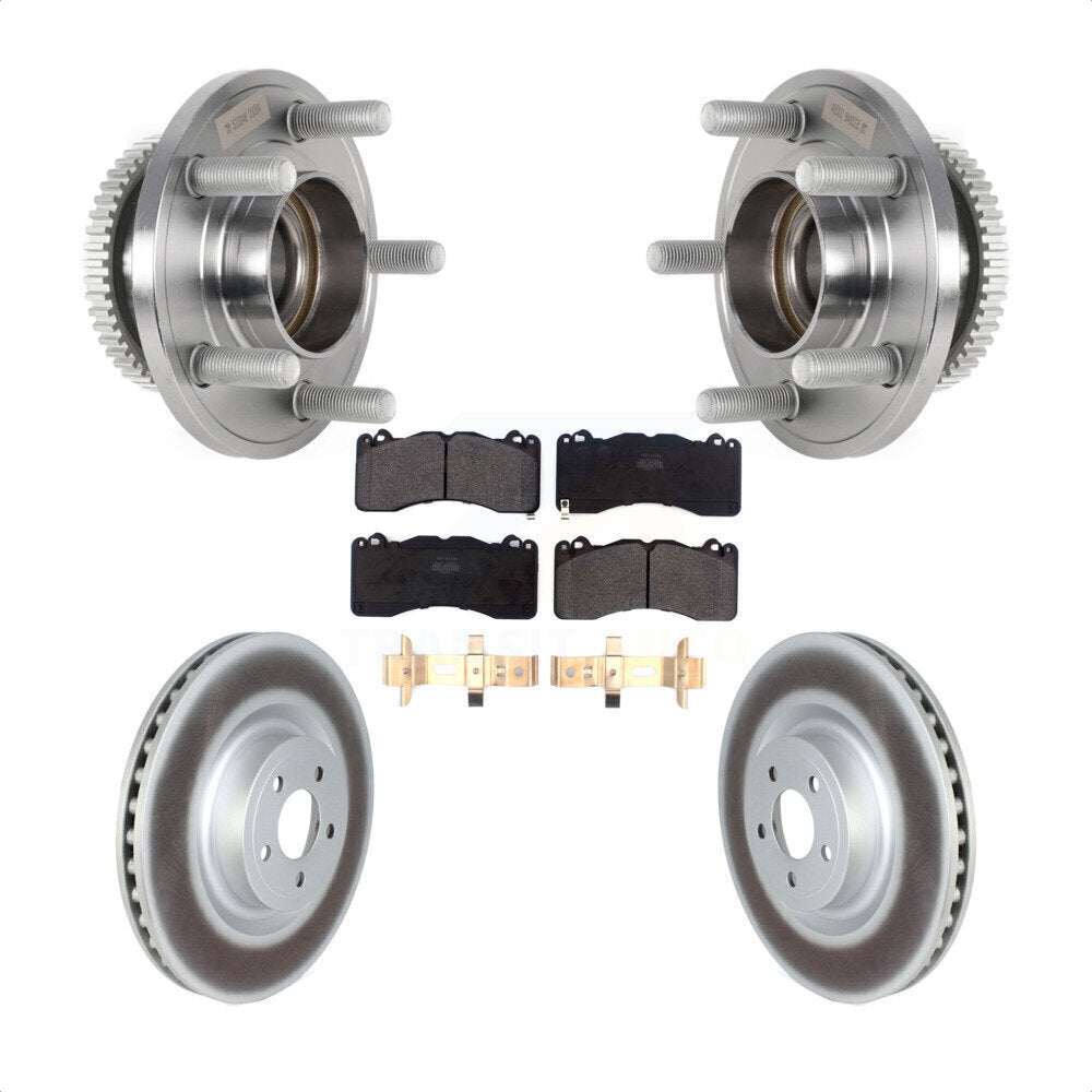 Kit de plaquettes de rotor de frein enduit de roulement de moyeu avant pour Ford Mustang avec frein Brembo