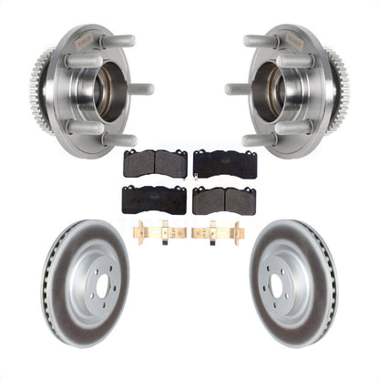 Kit de plaquettes de rotor de frein enduit de roulement de moyeu avant pour Ford Mustang avec frein Brembo