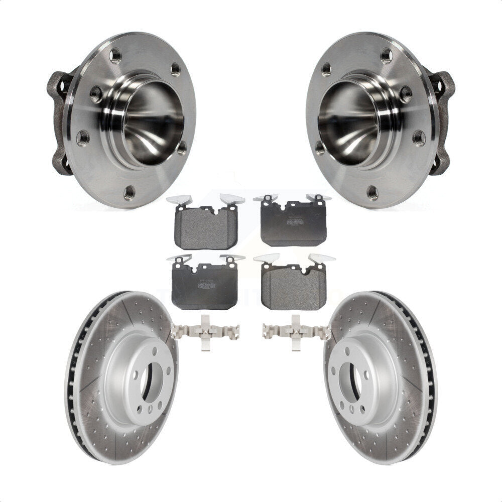 Kit de rotor et de plaquettes de frein revêtus de roulement de moyeu avant, pour berline BMW 328i 2013 avec 3.0