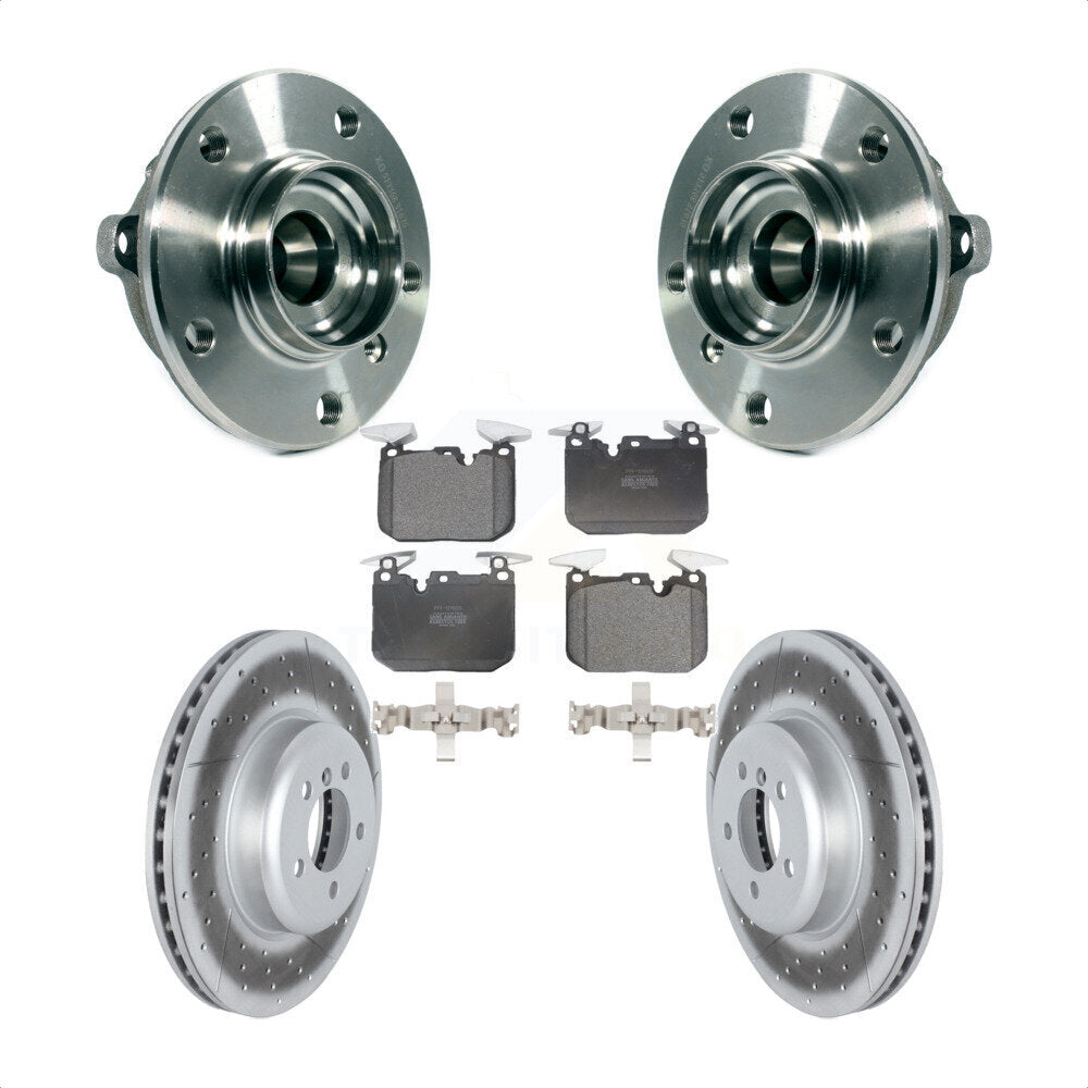 Kit de plaquettes de Rotor de frein enduit de roulement de moyeu avant, pour BMW 335i xDrive 435i Gran Coup