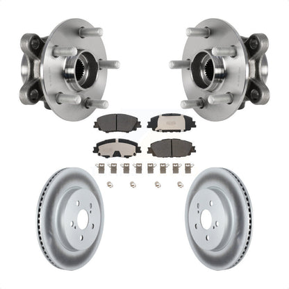 Kit de plaquettes de Rotor de frein à disque revêtu de roulement de moyeu avant, pour Toyota Corolla Prius Prim