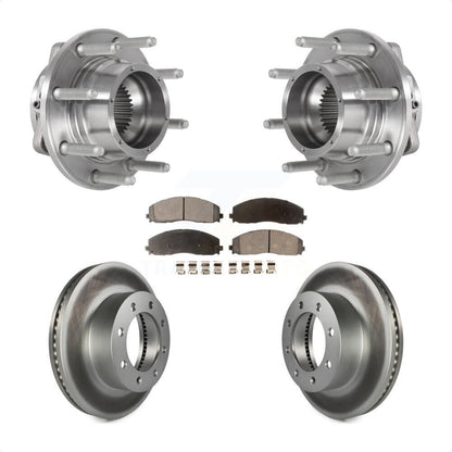 Kit de plaquettes de Rotor de frein enduit de roulement de moyeu avant, pour Ford F-350 Super Duty F-250 4W