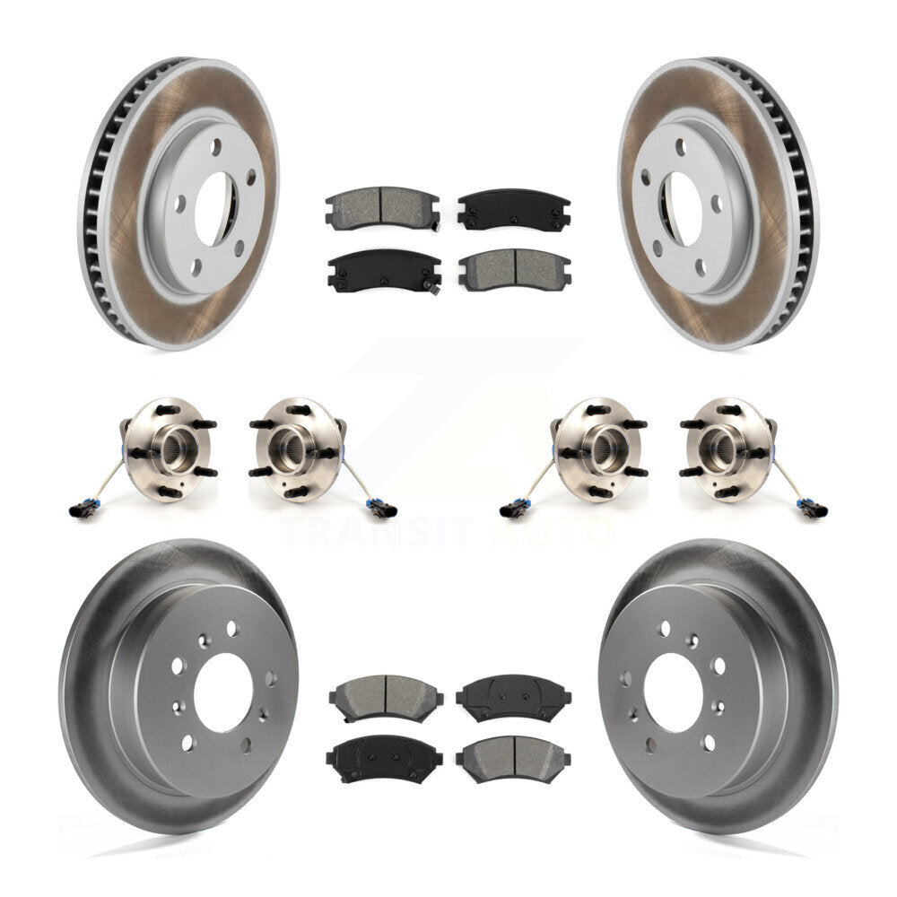 Kit de plaquettes de Rotor de frein revêtues de roulement de moyeu avant et arrière (10 pièces) pour Pontiac Montana AW
