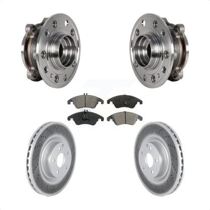 Kit de rotor de frein et de plaquettes enduits de roulement de moyeu avant pour Mercedes-Benz E400 AW 2017