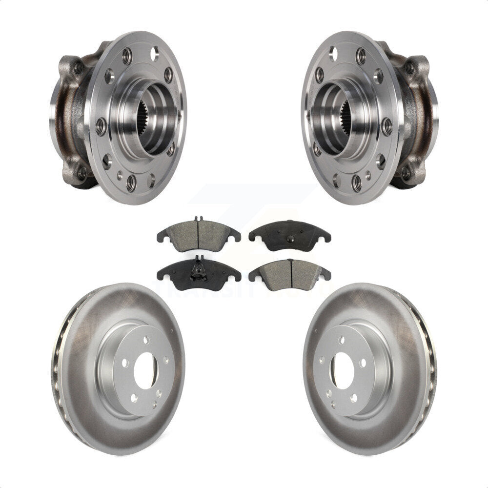 Kit de rotor de frein et de plaquettes enduits de roulement de moyeu avant pour Mercedes-Benz E400 AW 2017