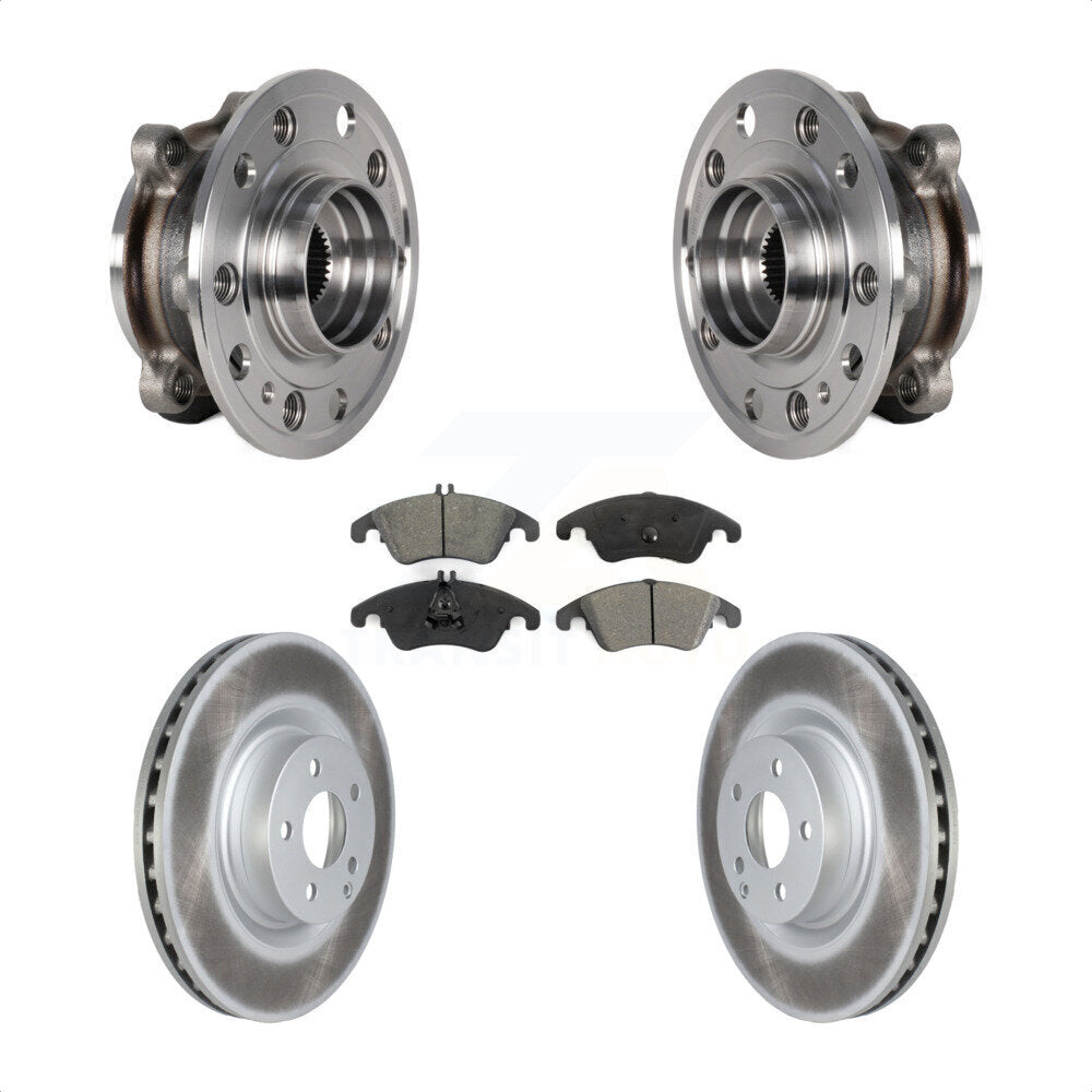 Kit de rotor de frein et de plaquettes enduits de roulement de moyeu avant pour Mercedes-Benz E400 AW 2017