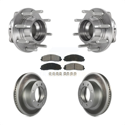 Kit de plaquettes de Rotor de frein enduit de roulement de moyeu avant, pour Ford F-350 Super Duty F-250 4W