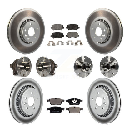 Kit de plaquettes de rotor de frein revêtues de roulement de moyeu avant et arrière (10 pièces) pour Volvo XC60 AW 2017