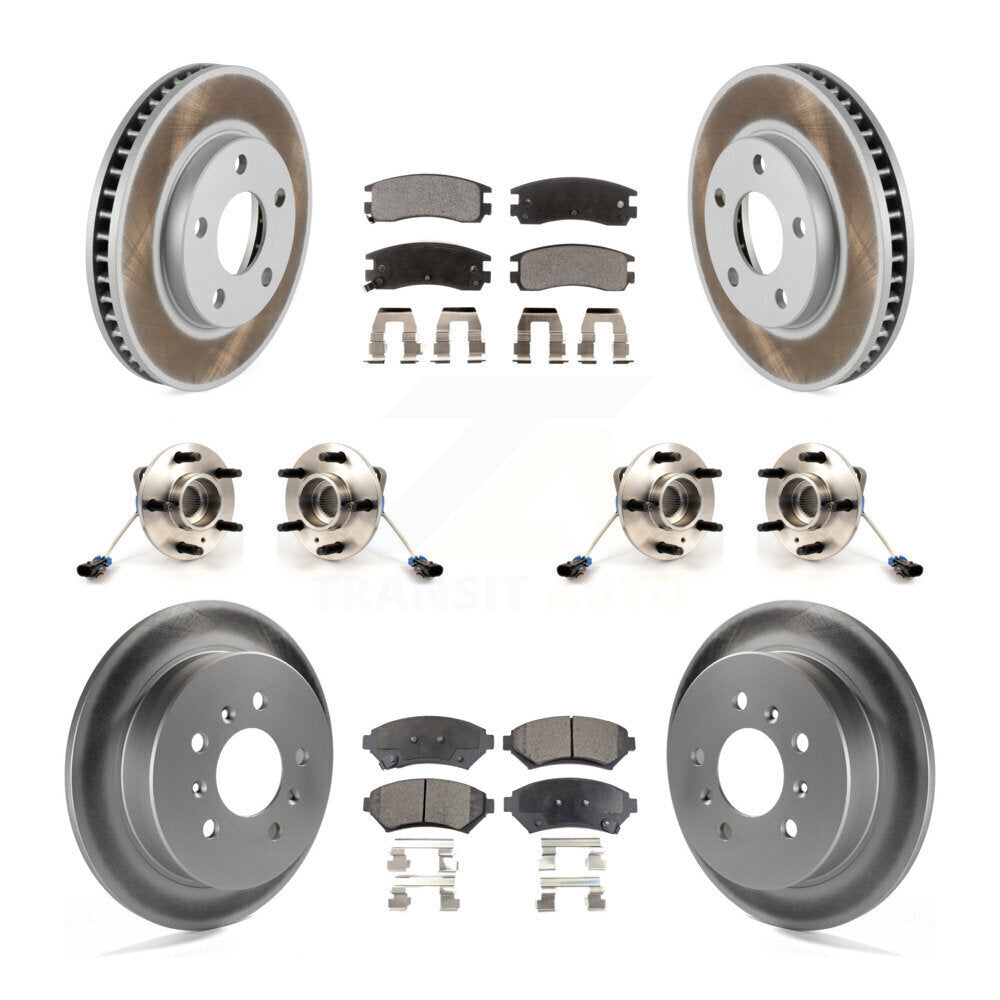 Kit de plaquettes de Rotor de frein revêtues de roulement de moyeu avant et arrière (10 pièces) pour Pontiac Montana AW