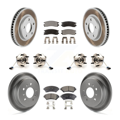 Kit de plaquettes de Rotor de frein revêtues de roulement de moyeu avant et arrière (10 pièces) pour Pontiac Montana AW