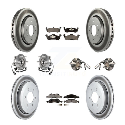 Kit de plaquettes de Rotor de frein revêtues de roulement de moyeu avant et arrière (10 pièces) pour Ford Expedition RW