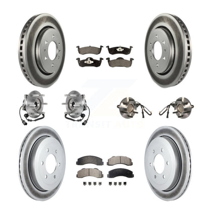 Kit de plaquettes de Rotor de frein revêtues de roulement de moyeu avant et arrière (10 pièces) pour Ford Expedition RW