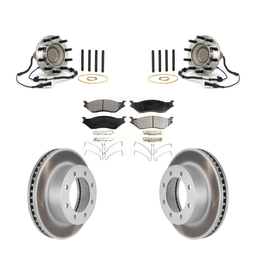 Kit de plaquettes de Rotor de frein, roulement de moyeu avant, pour Ford F-450 Super Duty 4 X 05-09