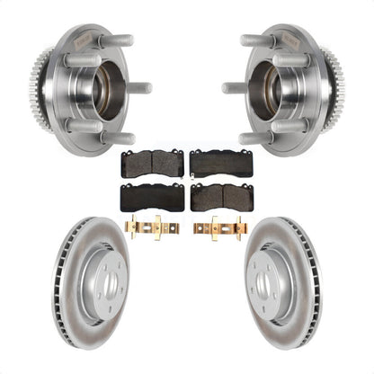 Kit de plaquettes de rotor de frein enduit de roulement de moyeu avant pour Ford Mustang avec frein Brembo