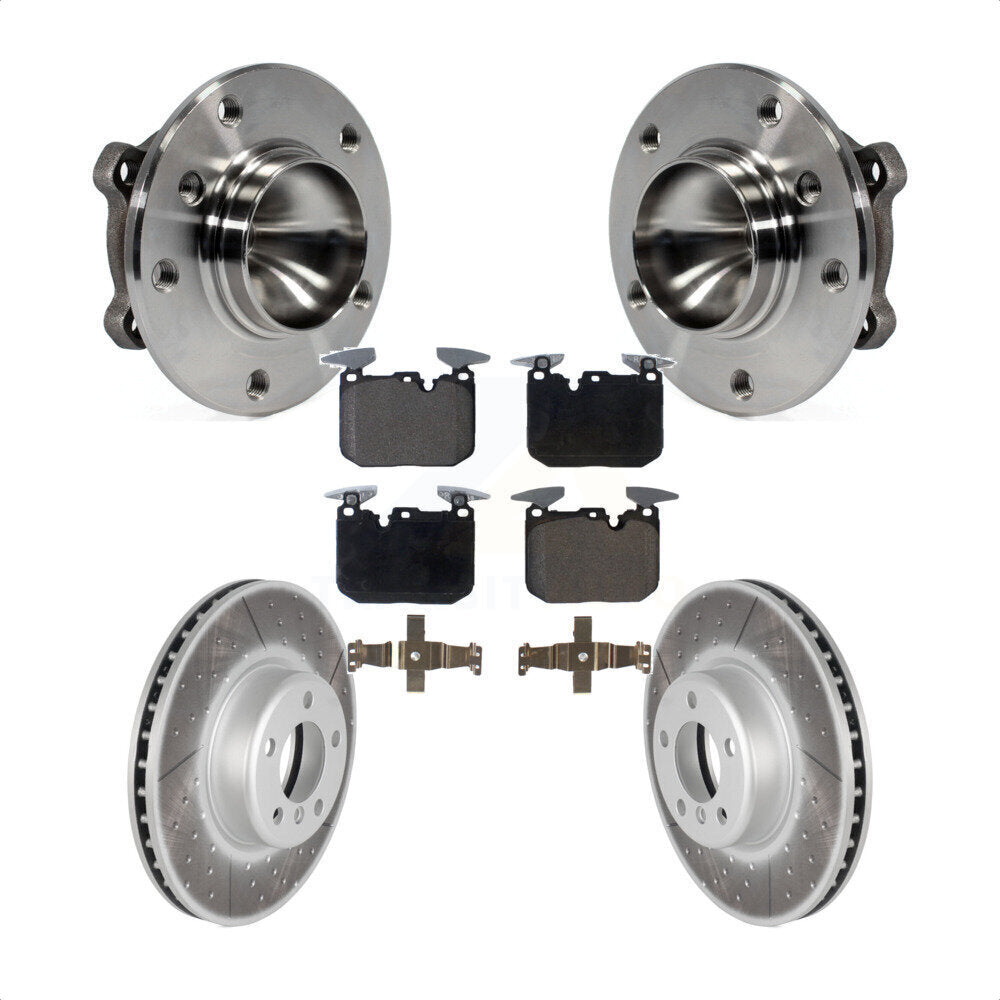 Kit de rotor et de plaquettes de frein revêtus de roulement de moyeu avant, pour berline BMW 328i 2013 avec 3.0