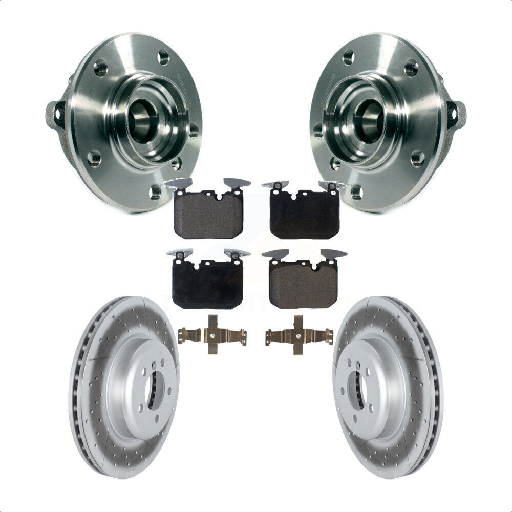 Kit de plaquettes de Rotor de frein enduit de roulement de moyeu avant, pour BMW 335i xDrive 435i Gran Coup