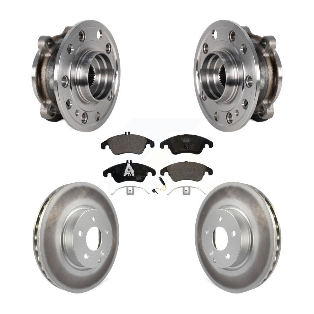 Kit de rotor de frein et de plaquettes enduits de roulement de moyeu avant pour Mercedes-Benz E400 AW 2017