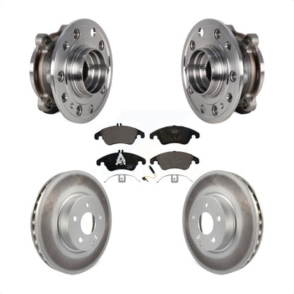 Kit de rotor de frein et de plaquettes enduits de roulement de moyeu avant pour Mercedes-Benz E400 AW 2017