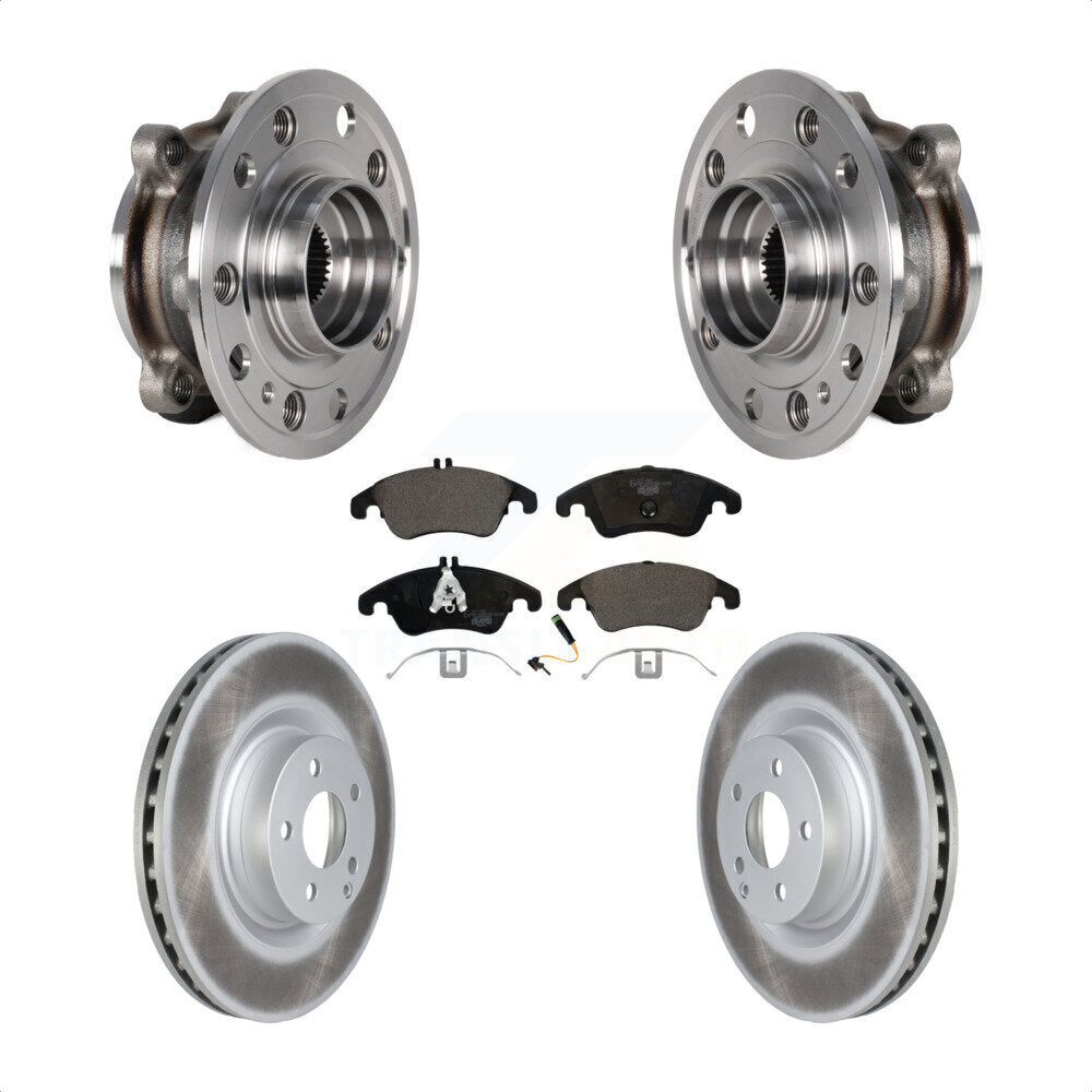 Kit de rotor de frein et de plaquettes enduits de roulement de moyeu avant pour Mercedes-Benz E400 AW 2017