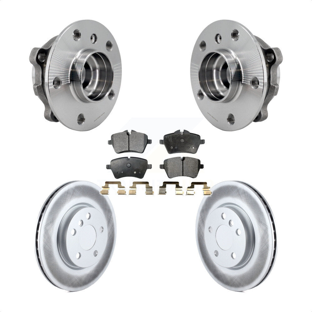 Kit de rotors et plaquettes de frein à disque enduits d'assemblage de roulement de moyeu avant pour Mini Coope