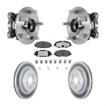 Kit de plaquettes de Rotor de frein à disque revêtu de roulement de moyeu avant, pour Toyota Corolla Prius Prim