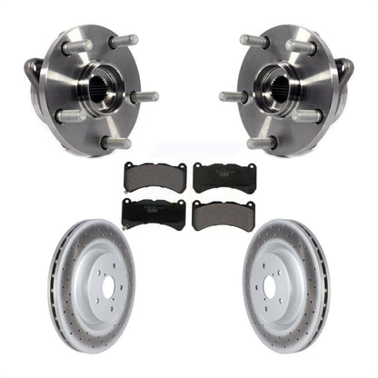 Ensemble de roulements de moyeu avant, Kit de plaquettes de Rotor de frein pour Subaru WRX ST 2018 – 2020