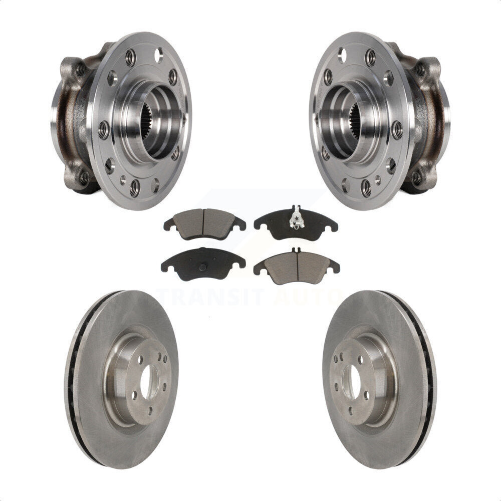 Ensemble de roulement de moyeu avant, Rotor de frein et Kit de plaquettes pour Mercedes-Benz E400 AW 2017