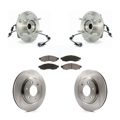 Ensemble de roulements de moyeu avant, Kit de plaquettes de Rotor de frein pour Nissan TITAN 2007 à partir de 04 0