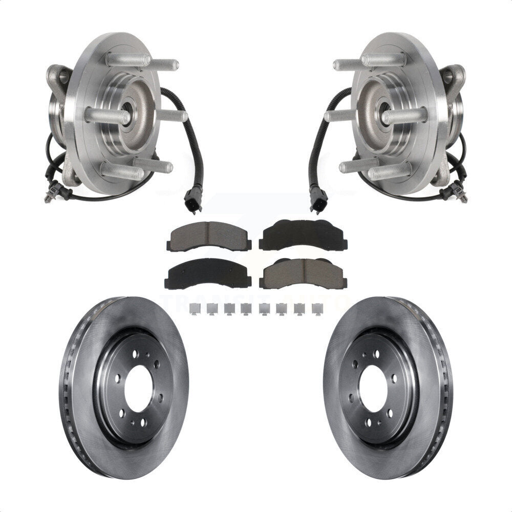 Kit de plaquettes de Rotor de frein, roulement de moyeu avant, pour Ford Expedition Lincoln Navigator 4W