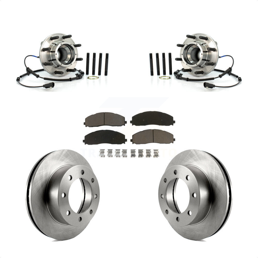 Kit de Rotor et plaquettes de frein à disque, roulement de moyeu avant, pour Ford F-250 Super Duty 4W 2013