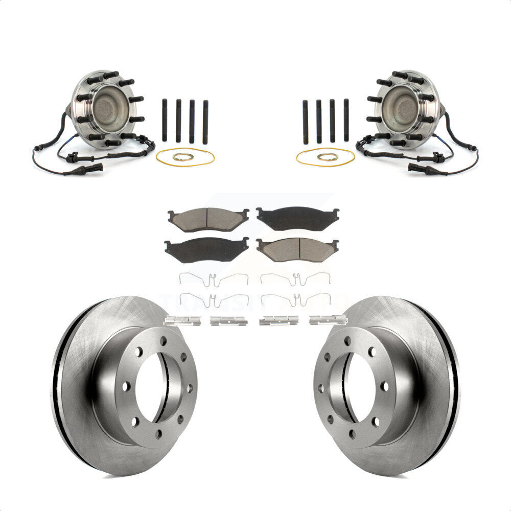 Kit de plaquettes de Rotor de frein, roulement de moyeu avant, pour Ford F-450 Super Duty 4 X 2005 – 2009
