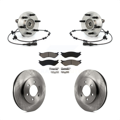 Kit de rotor et de plaquettes de frein avec roulement de moyeu avant pour Lincoln Navigator 2002 à partir de 03 19 0