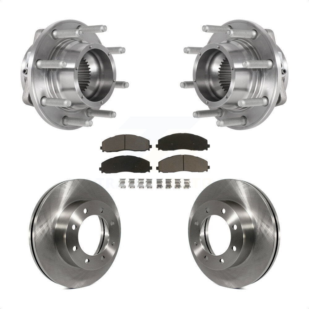 Kit de Rotor et de plaquettes de frein à disque, roulement de moyeu avant, pour Ford F-350 Super Duty F-250 4W