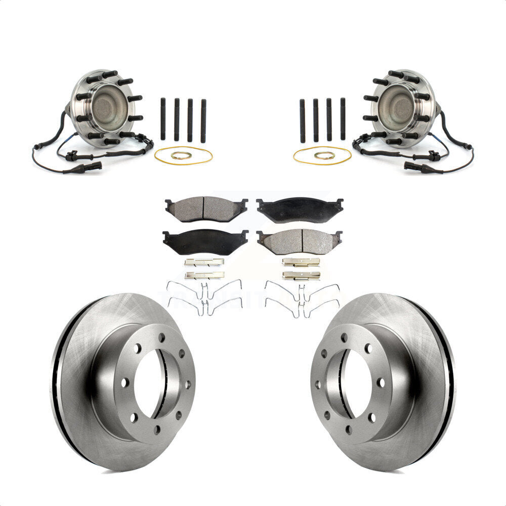 Kit de plaquettes de Rotor de frein, roulement de moyeu avant, pour Ford F-450 Super Duty 4 X 2005 – 2009