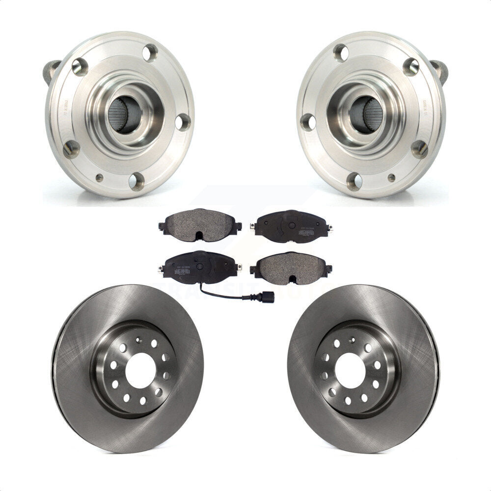 Ensemble de roulements de moyeu avant, Rotors et plaquettes de frein à disque, Kit pour Volkswagen Passat