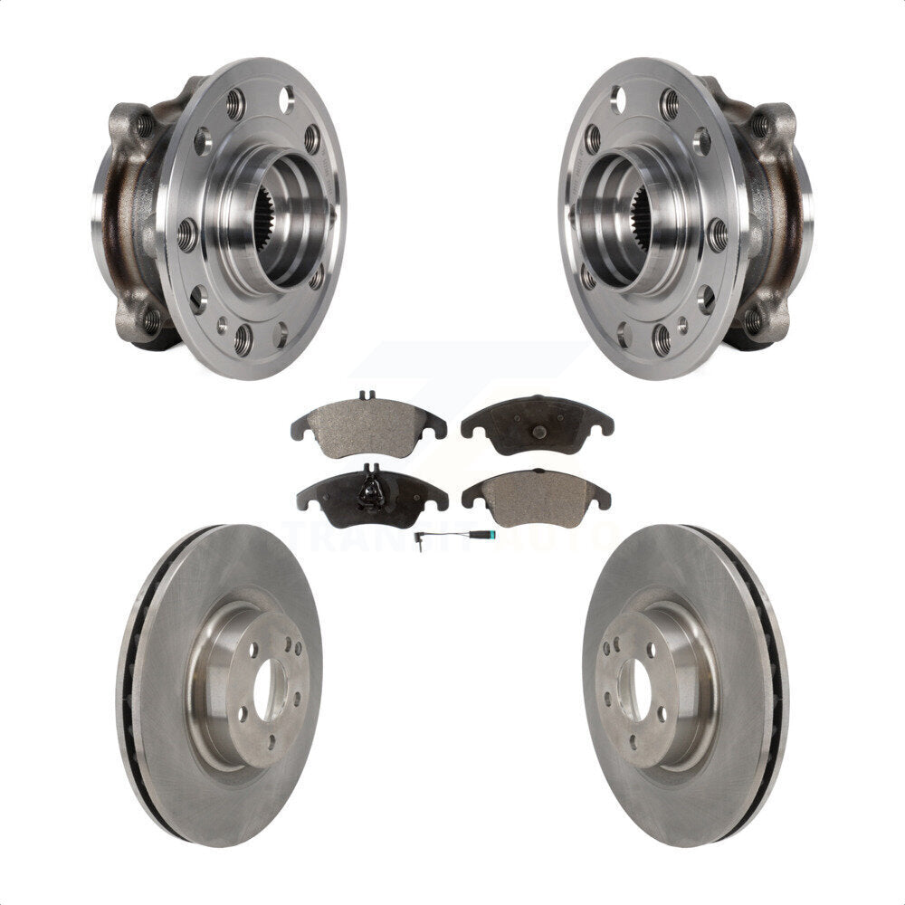 Ensemble de roulement de moyeu avant, Rotor de frein et Kit de plaquettes pour Mercedes-Benz E400 AW 2017