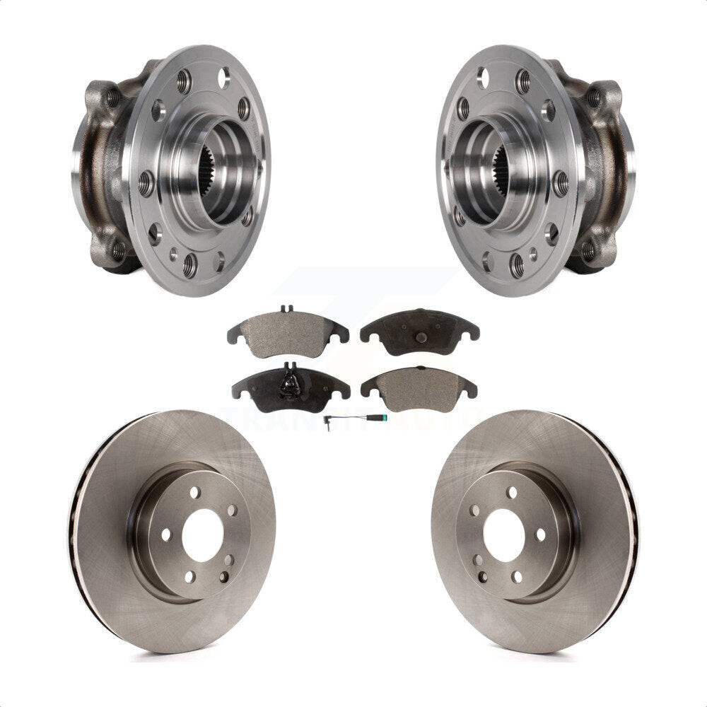 Ensemble de roulement de moyeu avant, Rotor de frein et Kit de plaquettes pour Mercedes-Benz E400 AW 2017