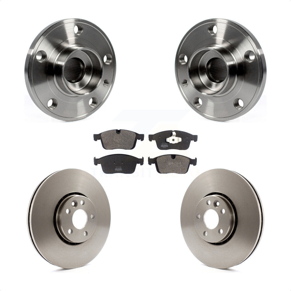 Kit de rotors et plaquettes de frein à disque d'assemblage de roulement de moyeu avant pour Volvo XC60