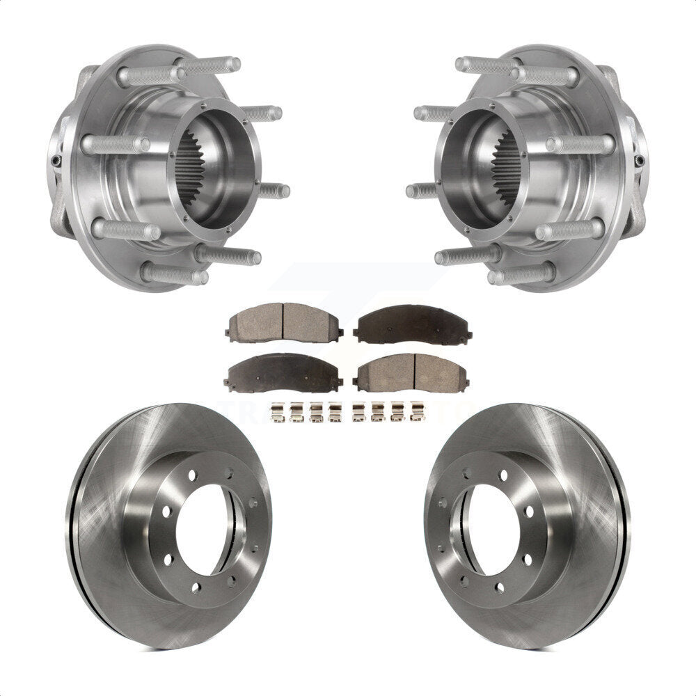 Kit de Rotor et de plaquettes de frein à disque, roulement de moyeu avant, pour Ford F-350 Super Duty F-250 4W