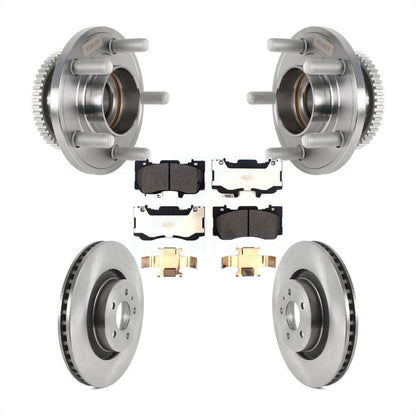 Kit de rotors et plaquettes de frein à disque, ensemble de roulements de moyeu avant pour Ford Mustang