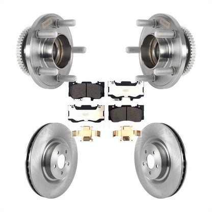 Kit de rotors et plaquettes de frein à disque, ensemble de roulements de moyeu avant pour Ford Mustang