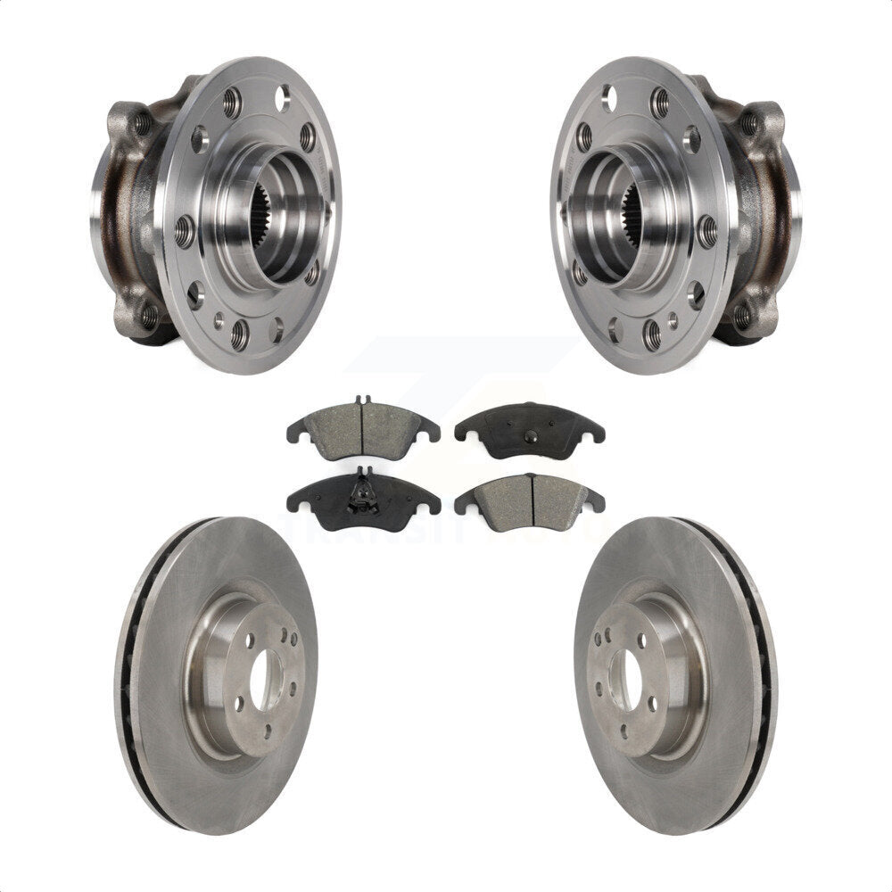 Ensemble de roulement de moyeu avant, Rotor de frein et Kit de plaquettes pour Mercedes-Benz E400 AW 2017