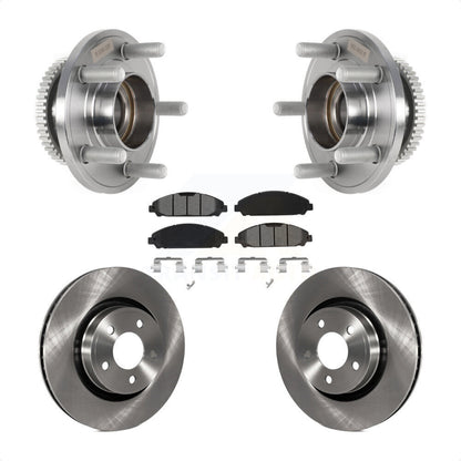 Kit de rotors et plaquettes de frein à disque, ensemble de roulements de moyeu avant pour Ford Mustang