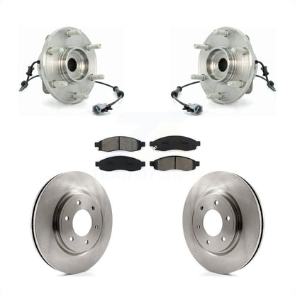 Ensemble de roulements de moyeu avant, Kit de plaquettes de Rotor de frein pour Nissan TITAN 2007 à partir de 04 0
