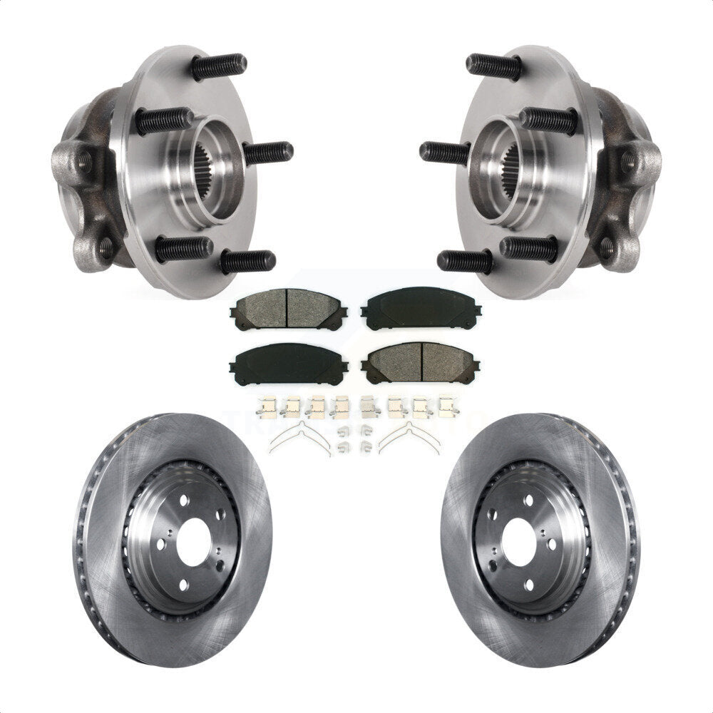 Ensemble de roulement de moyeu avant, Rotor de frein et Kit de plaquettes pour Lexus NX300 NX200t NX300