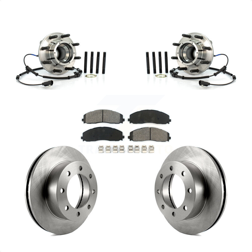 Kit de Rotor et plaquettes de frein à disque, roulement de moyeu avant, pour Ford F-250 Super Duty 4W 2013
