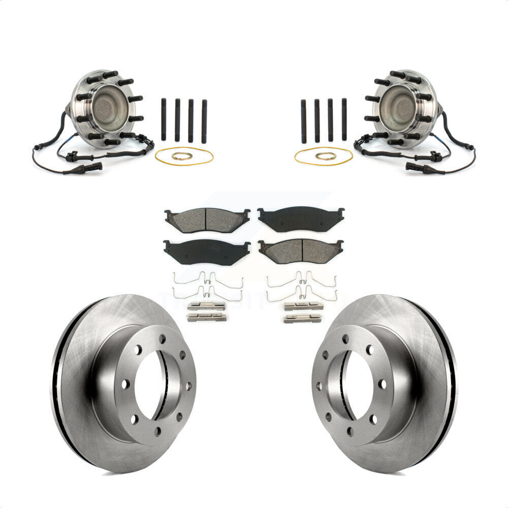 Kit de plaquettes de Rotor de frein, roulement de moyeu avant, pour Ford F-450 Super Duty 4 X 2005 – 2009