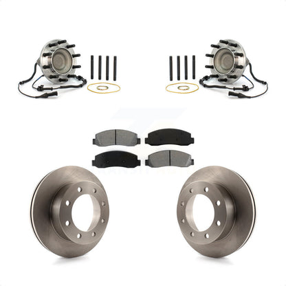 Ensemble de roulement de moyeu avant, Rotor de frein à disque et Kit de plaquettes pour Ford F-450 Super Dut