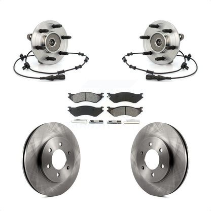 Kit de rotor et de plaquettes de frein avec roulement de moyeu avant pour Lincoln Navigator 2002 à partir de 03 19 0